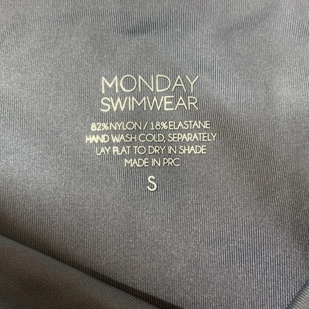 Monday Swimwear Le Marais bikini bottom in Storm Blue size small NWT
